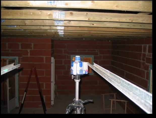 EXEMPLE-pose des rails au laser